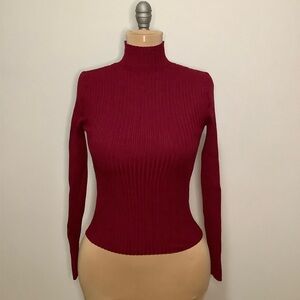 Zara Red Turtleneck Sweater